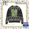 Baby Groot And Grinch Snowman Pattern Claus Christmas Jumpers