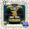 Baby Yoda All I Want Mandalorion Star Wars Holiday Christmas Sweatshirts