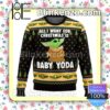 Baby Yoda All I Want The Mandalorian Star Wars Holiday Christmas Sweatshirts