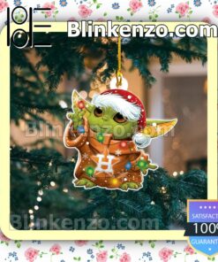 Baby Yoda Houston Astros Christmas Hanging Ornaments