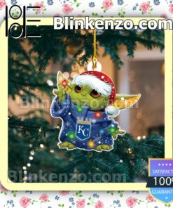 Baby Yoda Kansas City Royals Christmas Hanging Ornaments