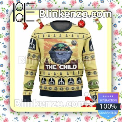 Baby Yoda The Mandalorian The Child Star Wars Holiday Christmas Sweatshirts