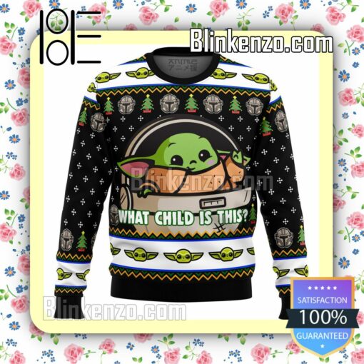 Baby Yoda What Child Is This Mandalorian Star Wars Christmas Jumper