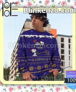 Baltimore Ravens Snoopy Christmas NFL Sweatshirts c