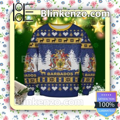 Barbados Island - Pride & Industry Holiday Christmas Sweatshirts