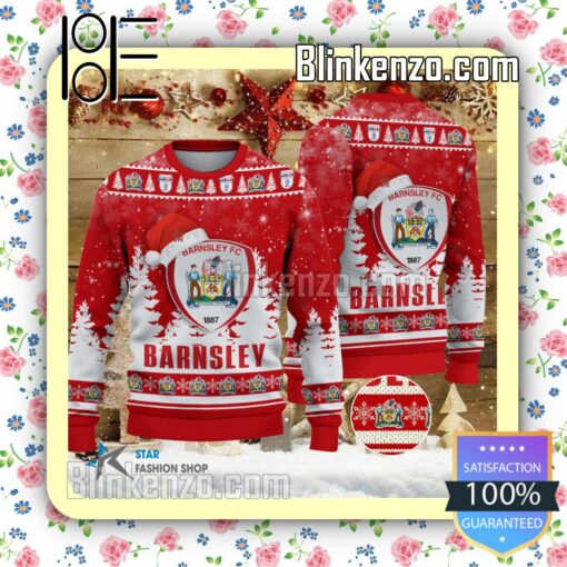 Barnsley F.C Logo Hat Christmas Sweatshirts