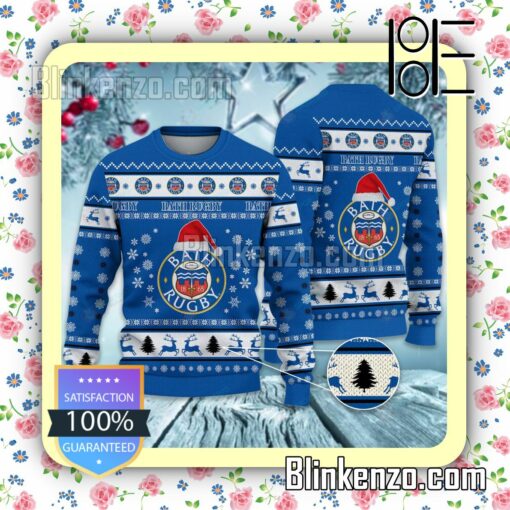 Bath Rugby Logo Holiday Hat Xmas Sweatshirts