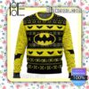 Batman Dc Logo Pattern Knitted Christmas Jumper
