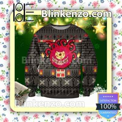 Beholder Dungeons & Dragons Holiday Christmas Sweatshirts