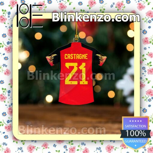 Belgium Team Jersey - Timothy Castagne Hanging Ornaments a