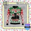 Black Cat Oh Christmas Tree Knitted Christmas Jumper