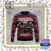 Black Cat Spooky Halloween Knitted Christmas Jumper