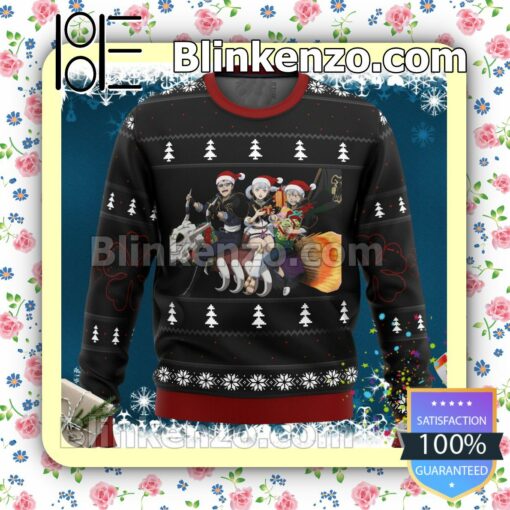 Black Clover Holiday Manga Anime Holiday Christmas Sweatshirts