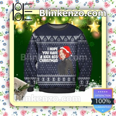 Black Widow - I Hope You Have A Kick Ass Christmas Marvel Holiday Christmas Sweatshirts
