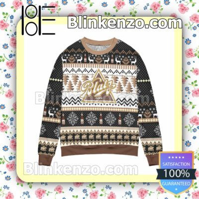 Blatz Beer Logo Snowflakes Christmas Jumpers