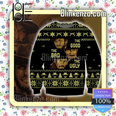 Blondie, Angel Eyes And Tuco The Good, The Bad And The Ugly Christmas Jumper