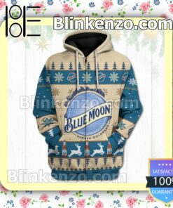 Blue Moon Xmas Hooded Sweatshirt