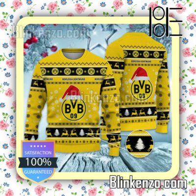 Borussia Dortmund II Logo Holiday Hat Xmas Sweatshirts