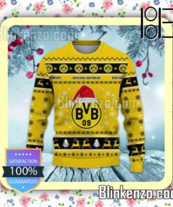 Borussia Dortmund II Logo Holiday Hat Xmas Sweatshirts a