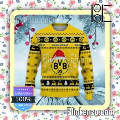 Borussia Dortmund II Logo Holiday Hat Xmas Sweatshirts a