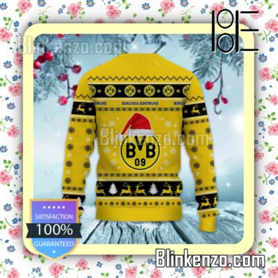 Borussia Dortmund II Logo Holiday Hat Xmas Sweatshirts b