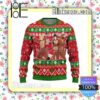 Boruto Characters Anime Knitted Christmas Jumper