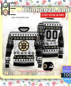 Boston Bruins Hockey Christmas Sweatshirts