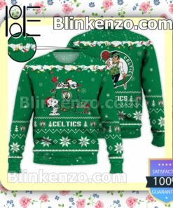 Boston Celtics Snoopy Christmas NBA Sweatshirts