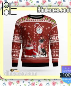 Boston Terrier Clock Christmas Sweatshirts a