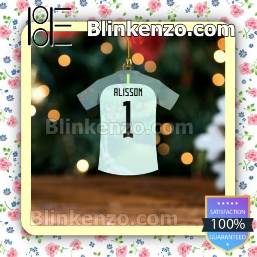 Brazil Team Jersey - Alisson Hanging Ornaments a