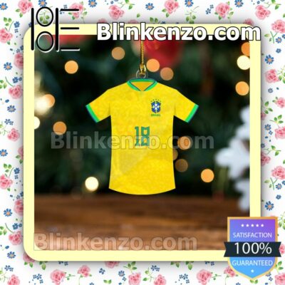 Brazil Team Jersey - Antony Hanging Ornaments