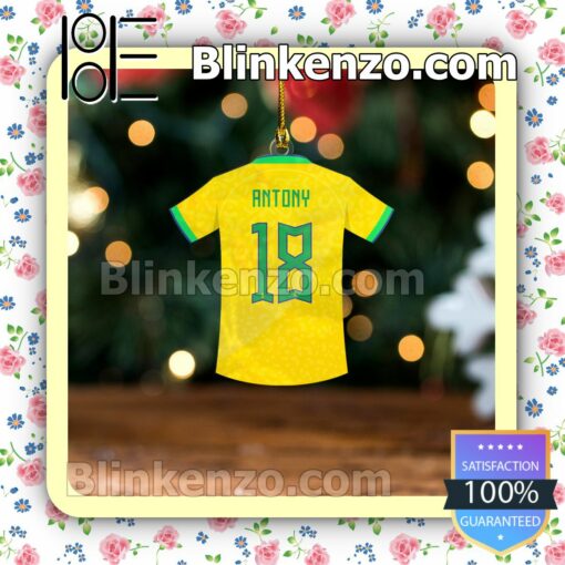 Brazil Team Jersey - Antony Hanging Ornaments a