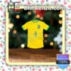 Brazil Team Jersey - Thiago Silva Hanging Ornaments
