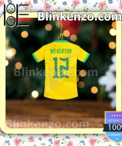 Brazil Team Jersey - Weverton Hanging Ornaments a