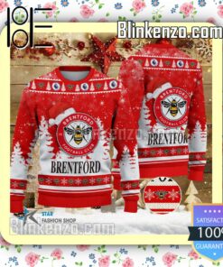 Brentford FC Logo Hat Christmas Sweatshirts