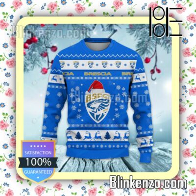 Brescia Calcio Logo Holiday Hat Xmas Sweatshirts a