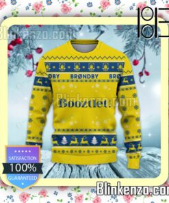 Brøndby IF Logo Holiday Hat Xmas Sweatshirts a