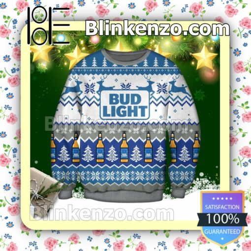 Bud Light Premium Holiday Christmas Sweatshirts