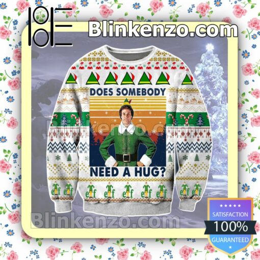 Buddy The Elf Does Somebody Need A Hug Christmas Jumpers