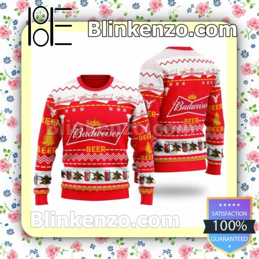 Budweiser Beer Premium Holiday Christmas Sweatshirts
