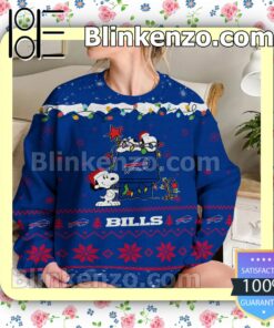 Buffalo Bills Snoopy Christmas NFL Sweatshirts b