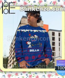 Buffalo Bills Snoopy Christmas NFL Sweatshirts c