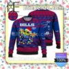 Buffalo Bills Yoda The Mandalorian Christmas Lights NFL Sweatshirts