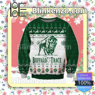 Buffalo Trace Bourbon Green Christmas Jumpers