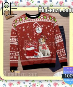 Bulldog Clock Christmas Sweatshirts y