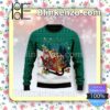 Bulldog Sleigh Holiday Christmas Sweatshirts