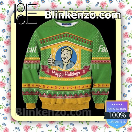 Bunker Fallout Holiday Christmas Sweatshirts