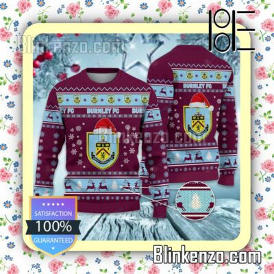 Burnley F.C Logo Holiday Hat Xmas Sweatshirts
