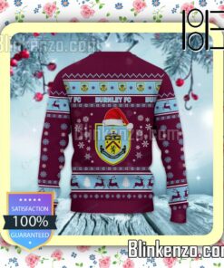 Burnley F.C Logo Holiday Hat Xmas Sweatshirts b