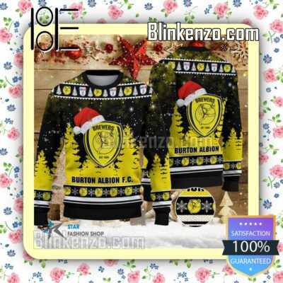 Burton Albion Logo Hat Christmas Sweatshirts